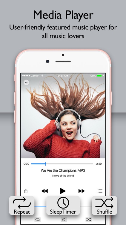 Red Music Player & MP3 Streamer for Cloud Drive screenshot-3