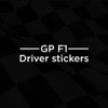 GP F1 driver stickers