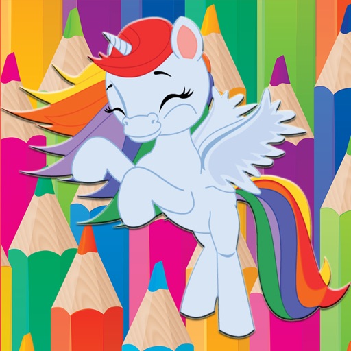 Best Kids Cartoons Photo Coloring Book for Pony Icon