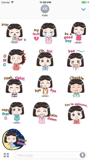 Sophia The Easygoing Girl English Stickers(圖3)-速報App