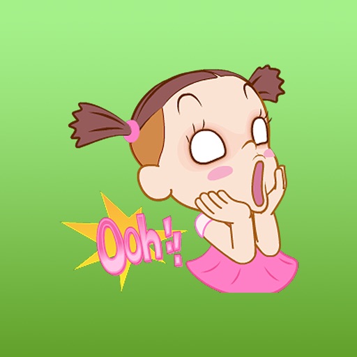 Felicity The Cute Girl Animated English Stickers Icon