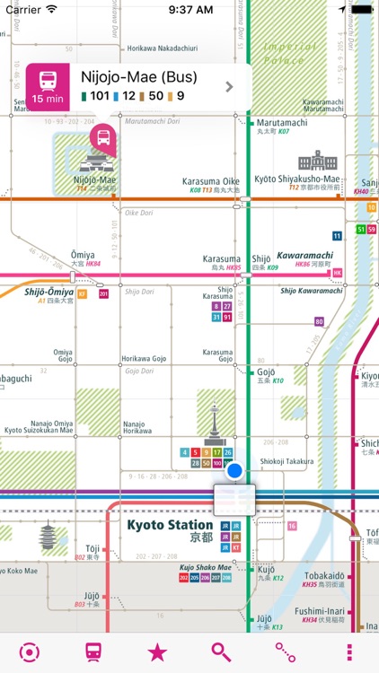 Kyoto Rail Map