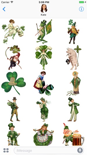 Vintage Irish Stickers for St. Patrick's Day(圖2)-速報App