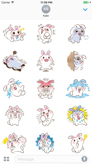 Reggie The Lovely Little Rabbit Stickers(圖2)-速報App