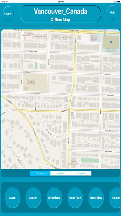 Vancouver Canada City Offline Map Navigation EGATE