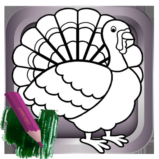 Tap Turkey Paint Game For Kid iOS App