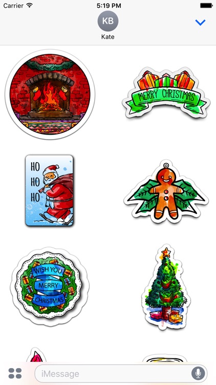 Watercolor Christmas Stickers Vol. 4