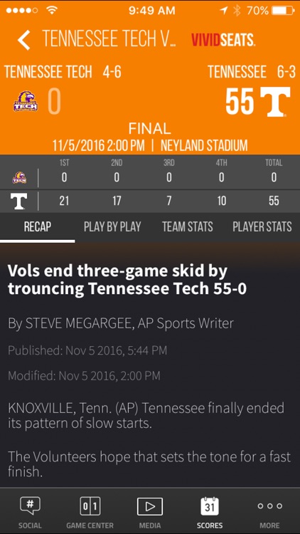 Tennessee Volunteers Gameday