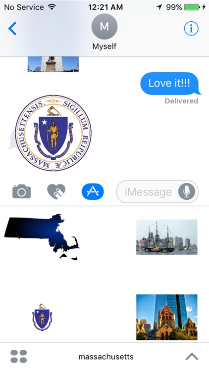 Massachusetts Stickers for iMessage