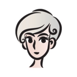 Short Gray Hair Girl stickers by wenpei