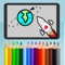 Rocket Space Coloring - Planets and Stars Fun