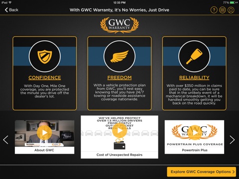 GWC Warranty Dealer App screenshot 2