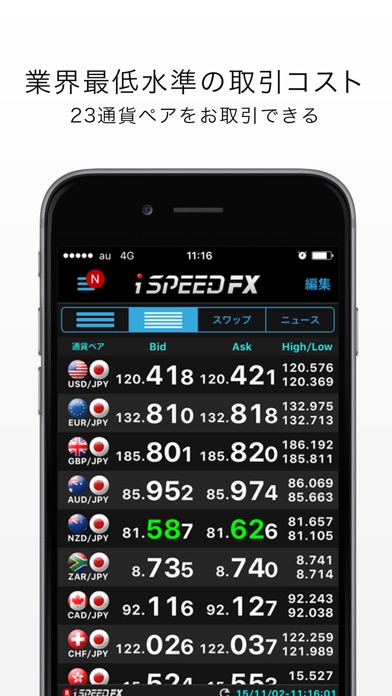 iSPEED FX - 楽天証券のFXアプリのスクリーンショット3 iSPEED FX - 楽天証券のFXアプリのスクリーンショット3