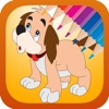 Dog coloring book free for kids toddlers