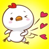 Cute White Chicken - New Bird stickers!