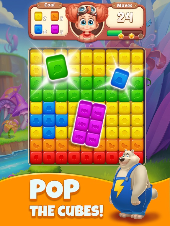 Cube Blast Jungle: Puzzle Game screenshot 2