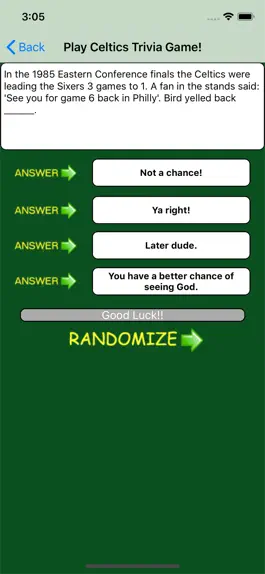 Game screenshot Trivia Game for Celtics Fans apk