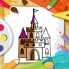 Castle & princess coloring book for kids.