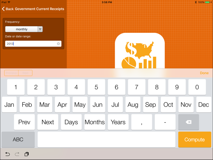 Wolfram US Economic Indicators Reference App