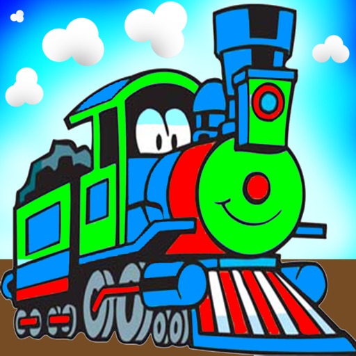 Trains The Coloring Book For Kids iOS App