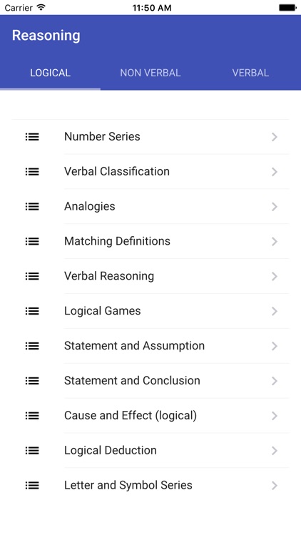 Reasoning ( Verbal / Non Verbal / Logical )