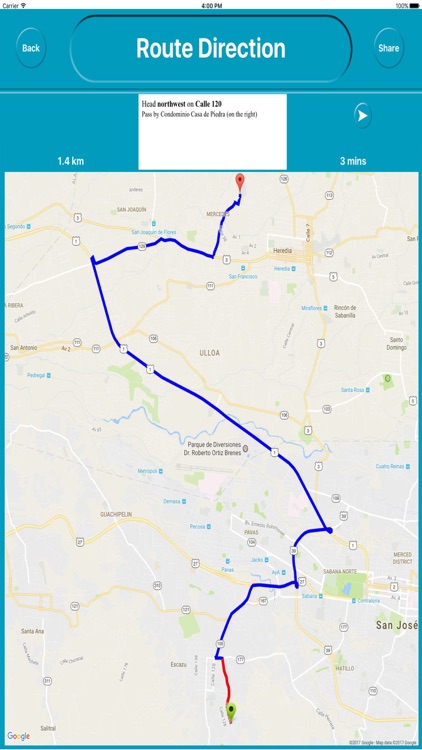 San Jose Costa Rica Offline City Maps Navigation screenshot-4