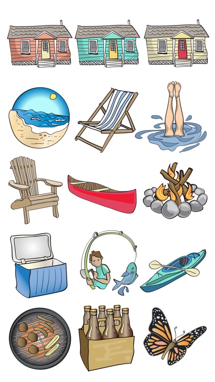 Cottage & Vacation Stickers