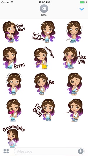 Amelia The Colorful Girl Stickers(圖3)-速報App