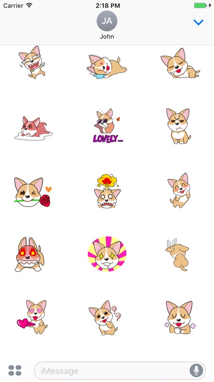 Puppy Corgi Animated Sticker