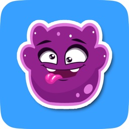 Purple Monster Cute Emoji Stickers for Messaging