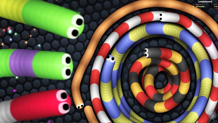 Colory Snake - Hungry Worm.IO Rolling Flip