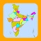 Indian States and Capitals, also contains Official Languages of each state, Other Major Cities, Point of Interest, state abbreviation, Border information and colorful Map as animated flash cards along with State and Capital Information