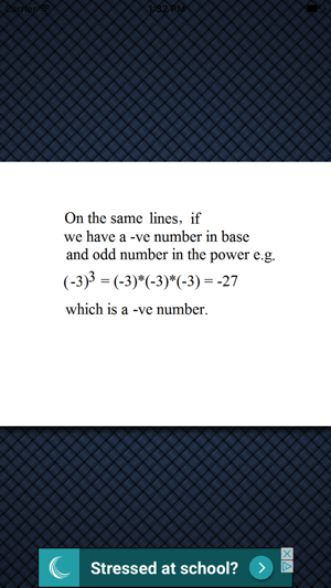 Algebra 1 - Exponents