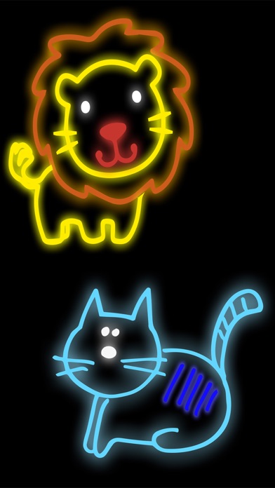 How to cancel & delete Neon Doodle - Draw and paint with glow effects from iphone & ipad 2