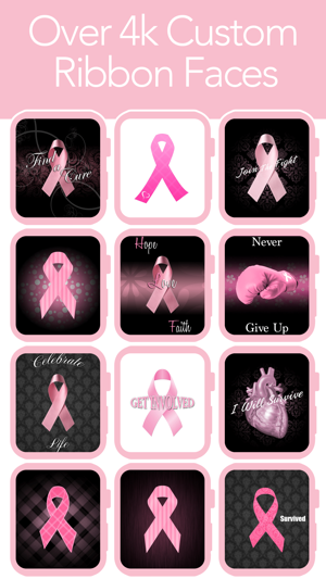 Pink Ribbon Watch Faces - Backgrounds & Wallpaper(圖3)-速報App