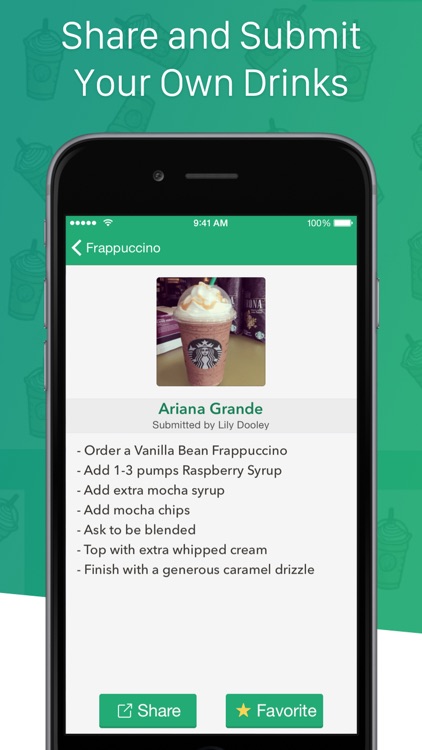 Secret Menu for Starbucks Free - Coffee Recipes. screenshot-3
