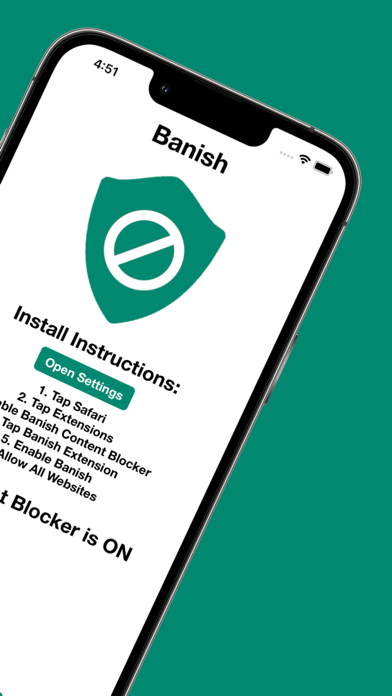 Screenshot 2 of Banish: Block Popups in Safari App