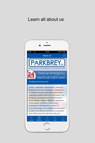 Parkbrey Electricians 24hr screenshot 2