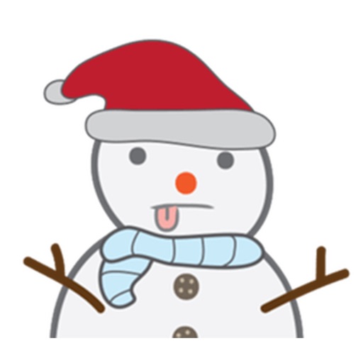 Cute Snowman With A Red Hat Stickers