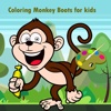 Coloring Monkey Boots for kids