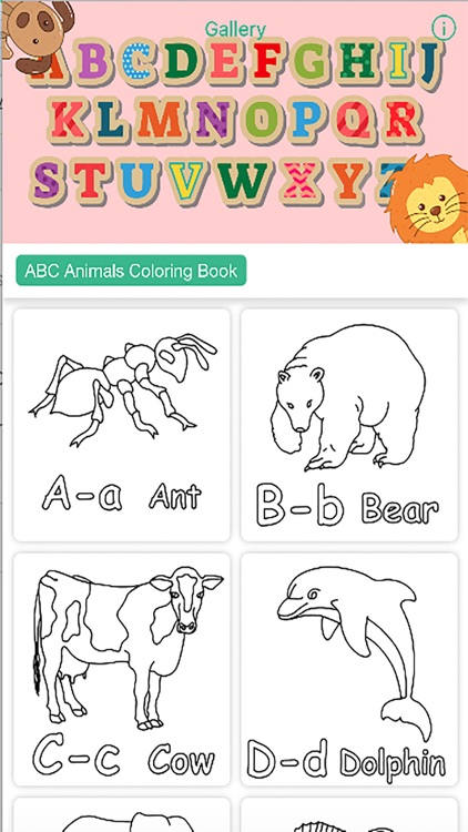 ABC Kids Toddler Coloring Book Pages for Boy Girl