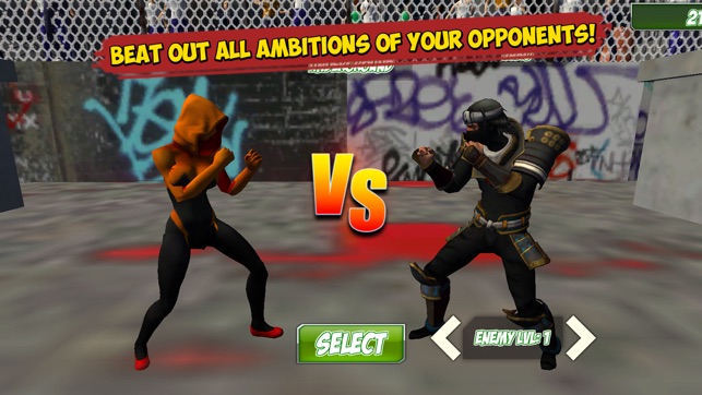 Ninja Kung Fu Street Fighting Challenge 3D(圖3)-速報App