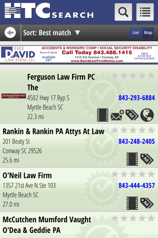 HTC Yellow Pages - náhled