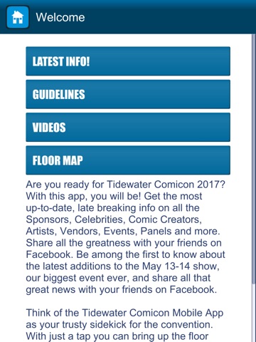 Tidewater Comicon Mobile App screenshot 2