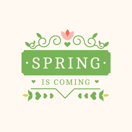 Spring is coming Animated Stickers icon