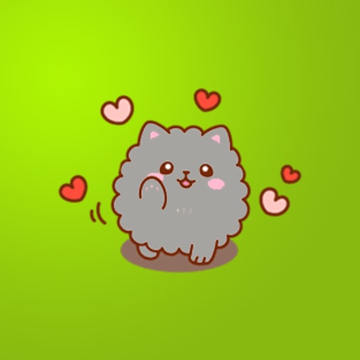 Fluffy Kitty Stickers Icon