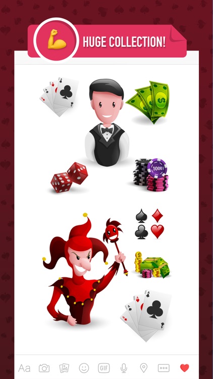 Casinomoji - emoji keyboard sticker for casino