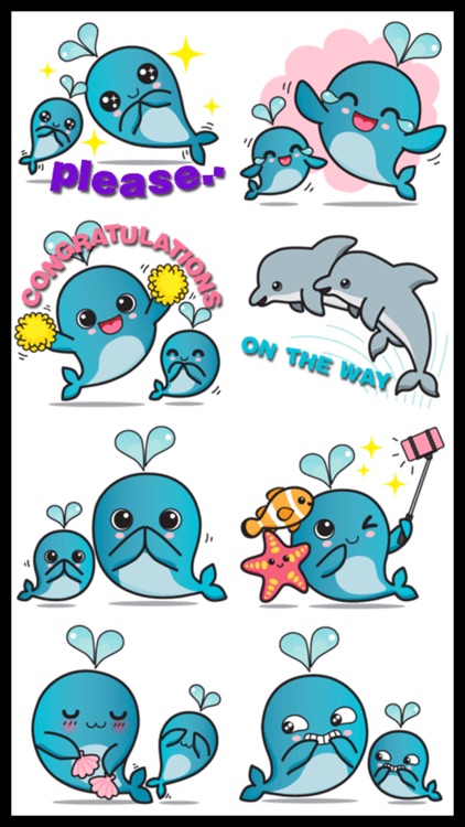Whales Stickers