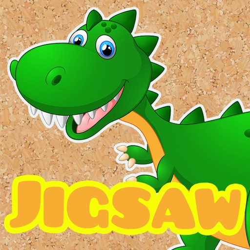 Dino Jigsaw Puzzles pre k -7 year old activities Icon
