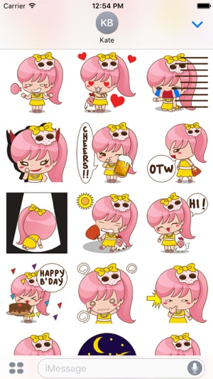 Nana the teenage girl for iMessage Sticker(圖1)-速報App